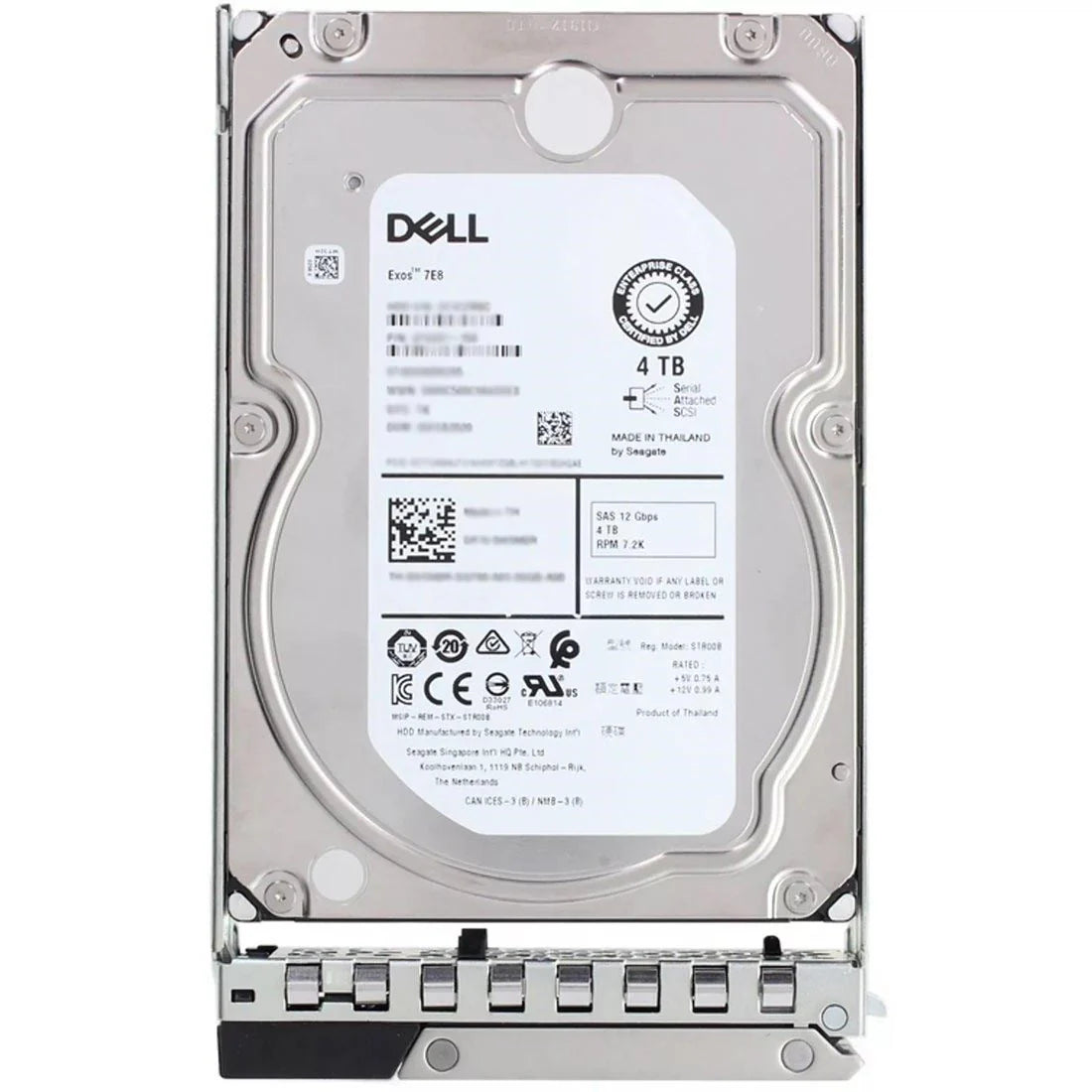 Dell 4TB 7.2K RPM SATA 6GB 512N 3.5IN HDD Disco rigido PowerEdge 161-BBRL 400-ATKN 400-BLLF