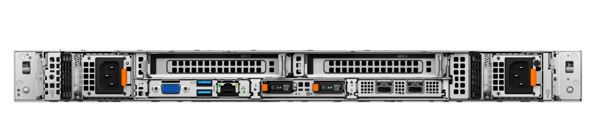 SERVIDOR DELL POWEREDGE R470 (1U) - INTEL XEON 6511P (16C/32T) - 128GB (4X32GB) 6400 / 2X480GB SSD SATA / PERC H965I / BROADCOM 57504 QUAD PORT 10/25GBE + E610-XAT4 QUAD PORT 10GBE BASE-T / 2X 800W (1+) / CHASSIS 10X 2.5