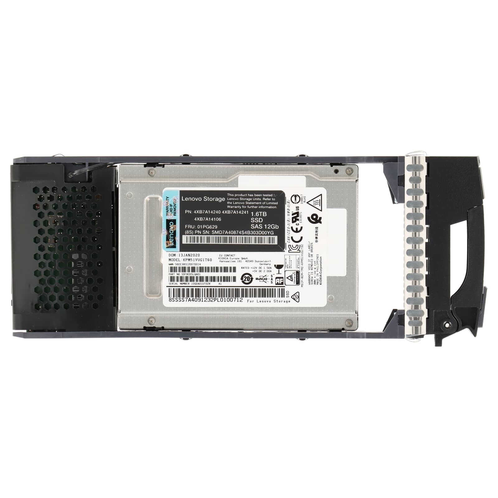 DISCO 7.68TB SSD SAS P/ STORAGE LENOVO THINKSYSTEM DE2000H y DE4000H SFF / FRU 4XB7A14176