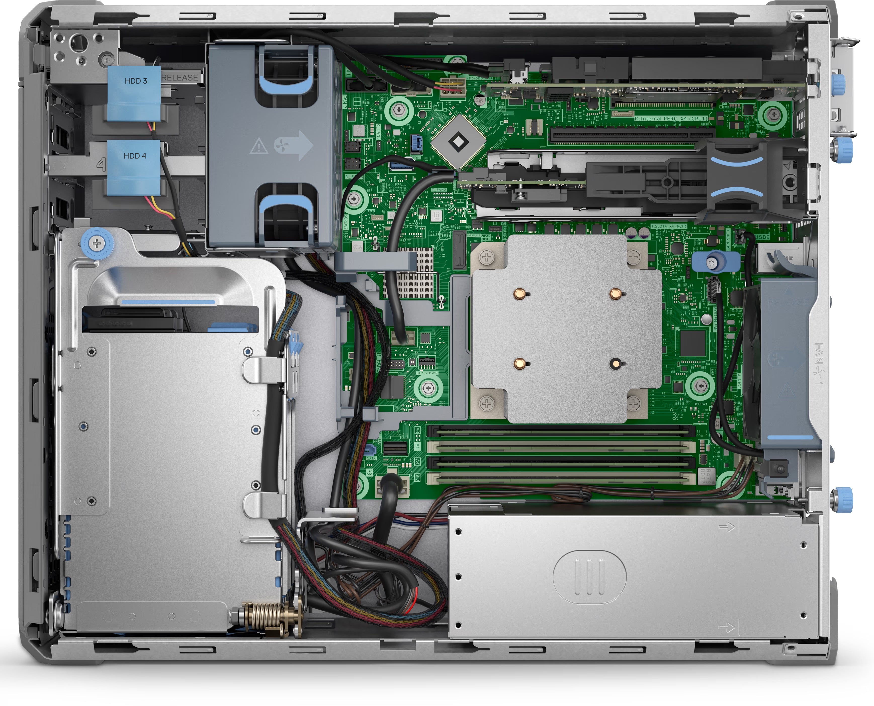 Servidor Dell PowerEdge T160 Intel Xeon E-2436 16GB DDR5 2x2TB HDD+2x240GB SSD PERC H355