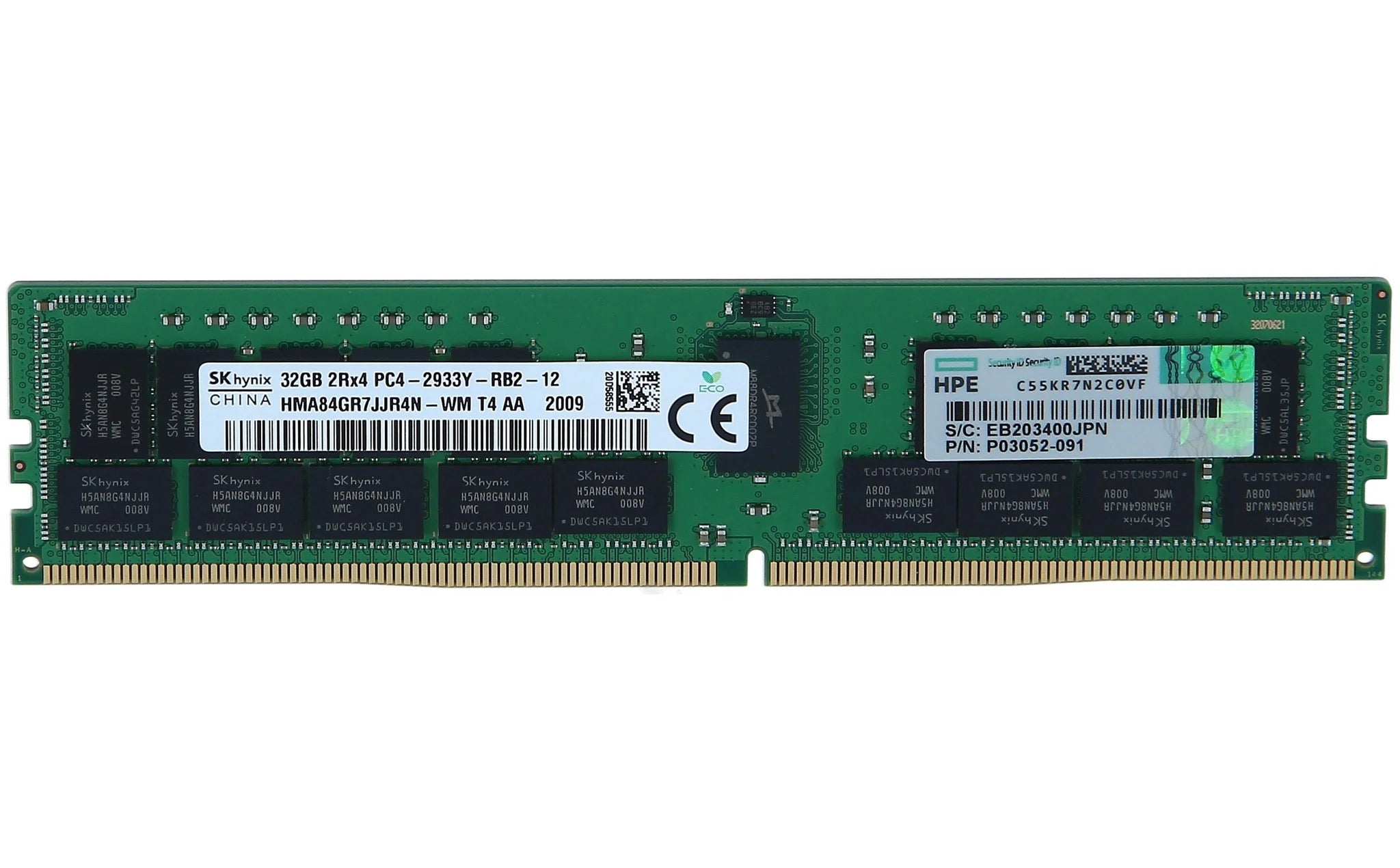 MEMORIA RAM HPE PROLIANT 1x 32GB 2RX4 - P00924-B21 / P03052-091 / P03052-091 / P06033-B21