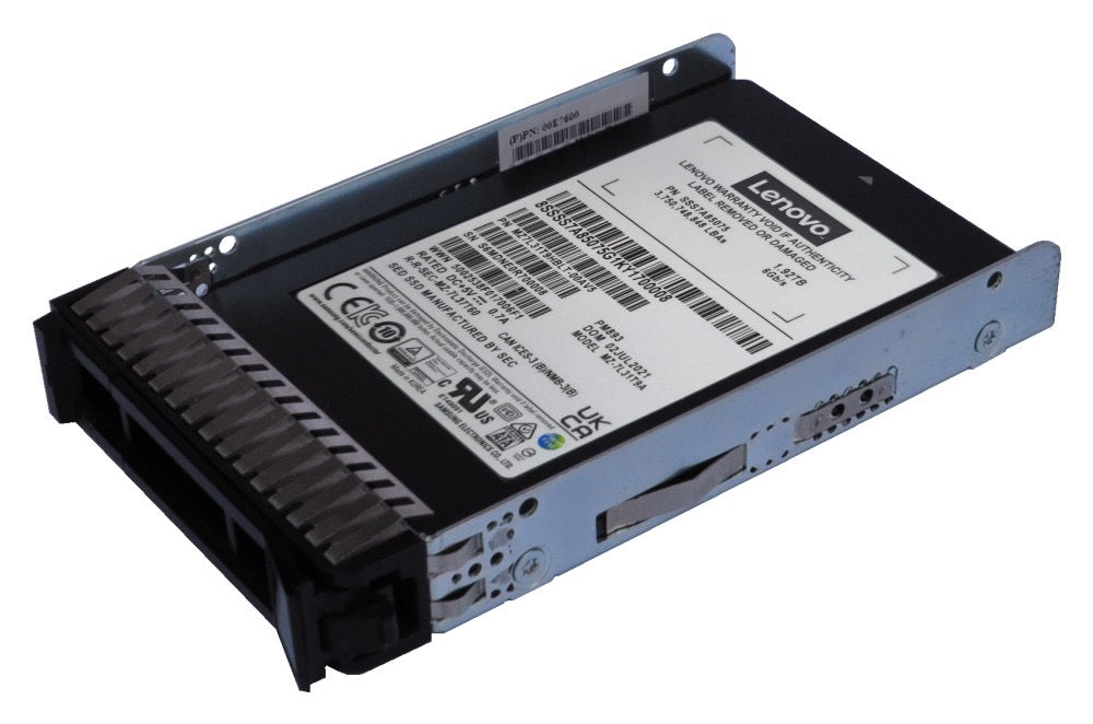 DISCO SSD SERVIDOR LENOVO 1.92TB SATA 6GBPS MU THINKSYSTEM 2.5 - FRU 4XB7A17090 / 4XB7A82261 / 4XB7A90875