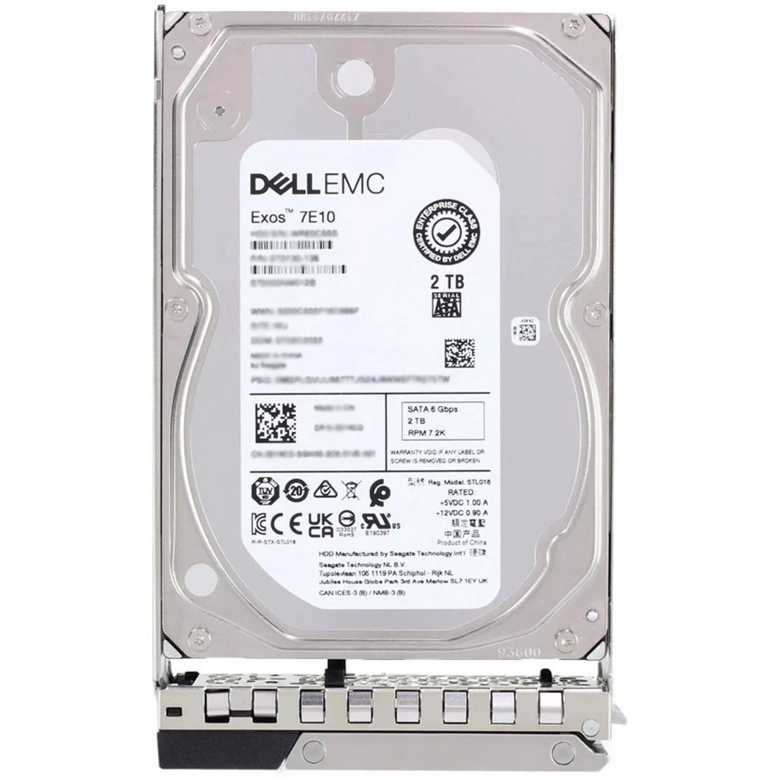 Dell 2TB 7.2K RPM SATA 6GB 512N 3.5IN HDD Disco rigido PowerEdge 161-BBRC